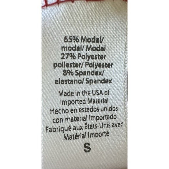 Beyond Yoga Women's Red Hoodie Size S Modal Blend Soft Pullover Made in USA - Picture 7 of 7